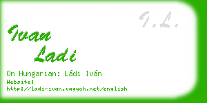 ivan ladi business card