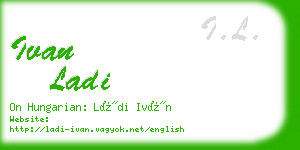 ivan ladi business card